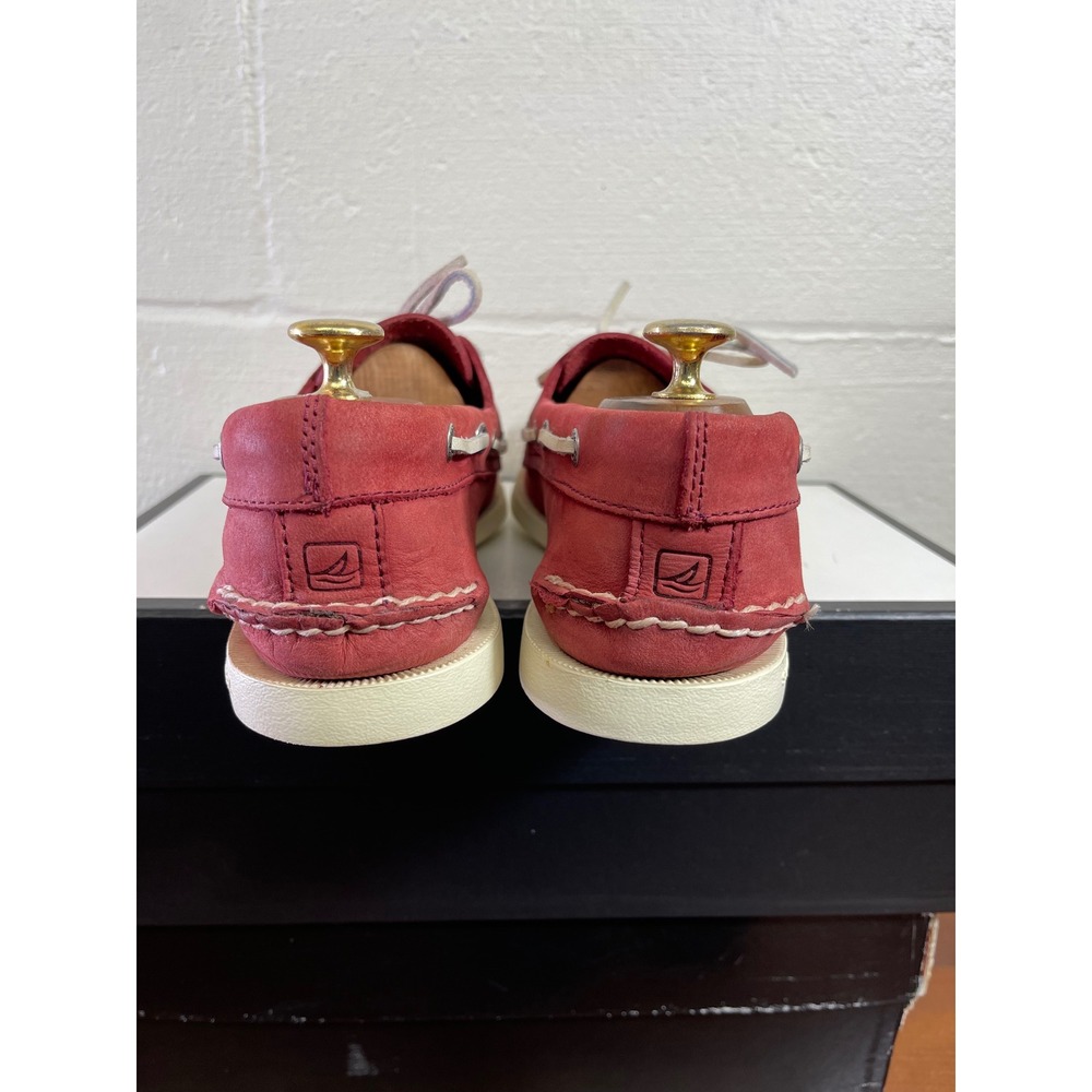 Sperry Top-Sider 10281535 Red Leather Boat Shoes 2 Eye Men's Size 9.5 M - Picture 6 of 10